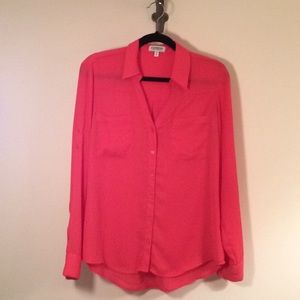 Pink, Express, business blouse